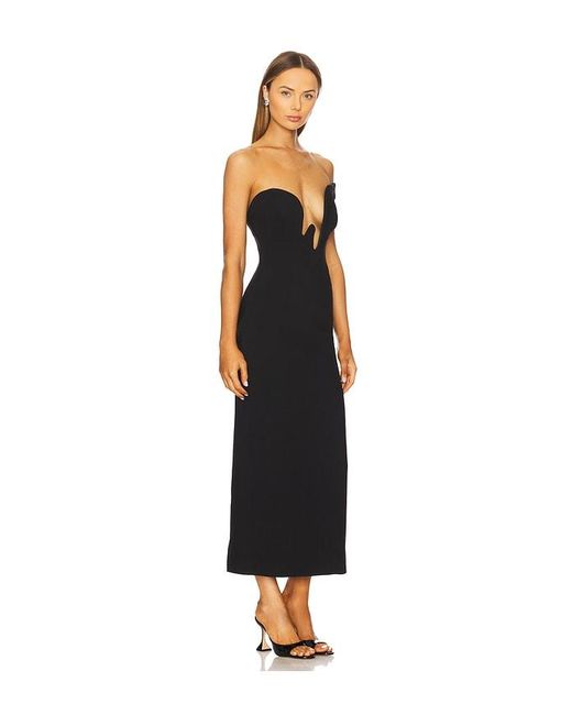 Bardot Black Rosalyn Midi Dress