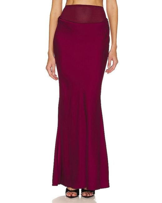 Nbd Red Eleni Maxi Skirt