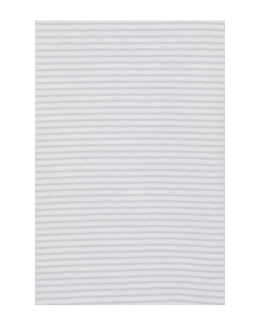 Rag & Bone White Kelly Stripe Boxy Long Sleeve Top