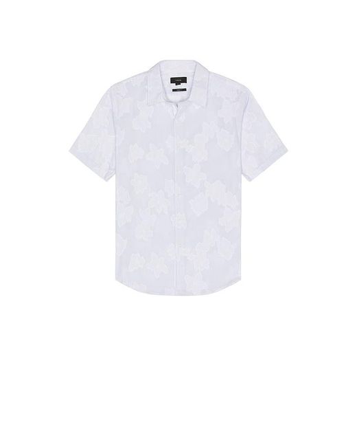 Vince White Fil Coupe French Placket Shirt for men