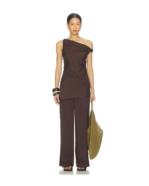 Faithfull The Brand Brown Cosima Top
