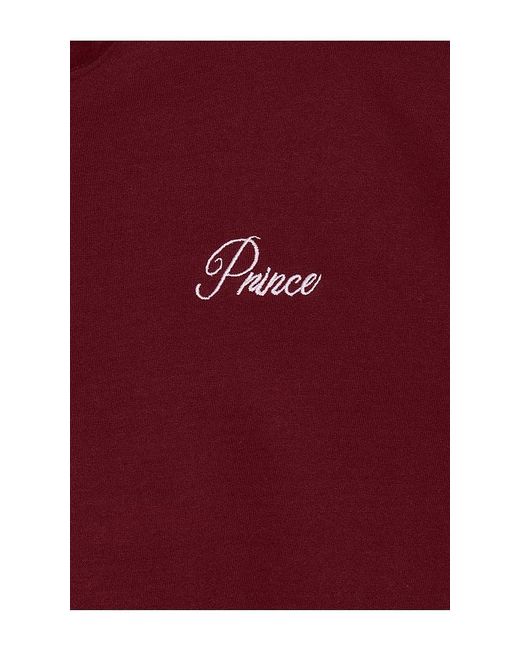 Prince Tennis Red Fleece Quarter Zip Pullover for men
