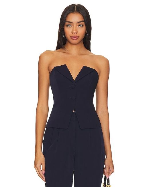 Lovers + Friends Blue Colette Top