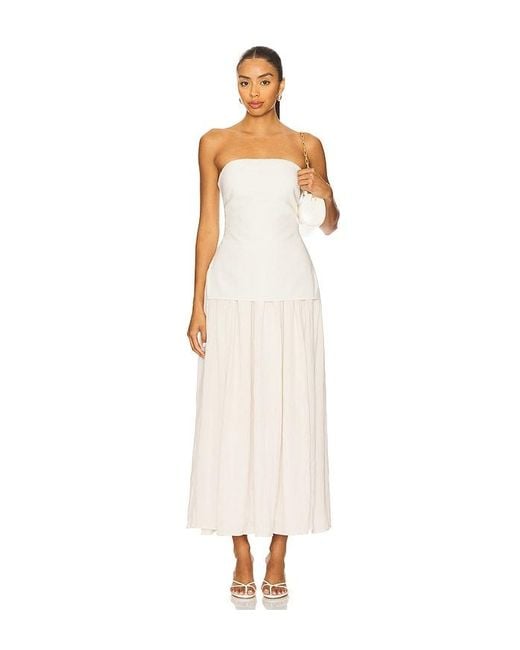 Lovers + Friends White Esther Maxi Dress