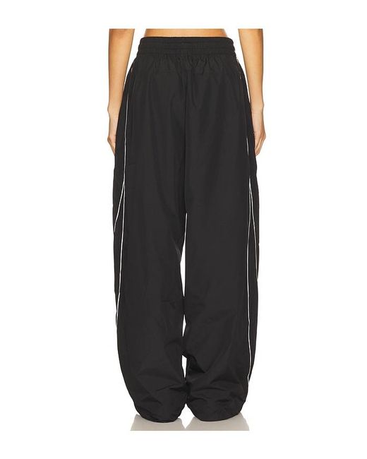 Jaded London Black Micro Fibre Jogger Pant