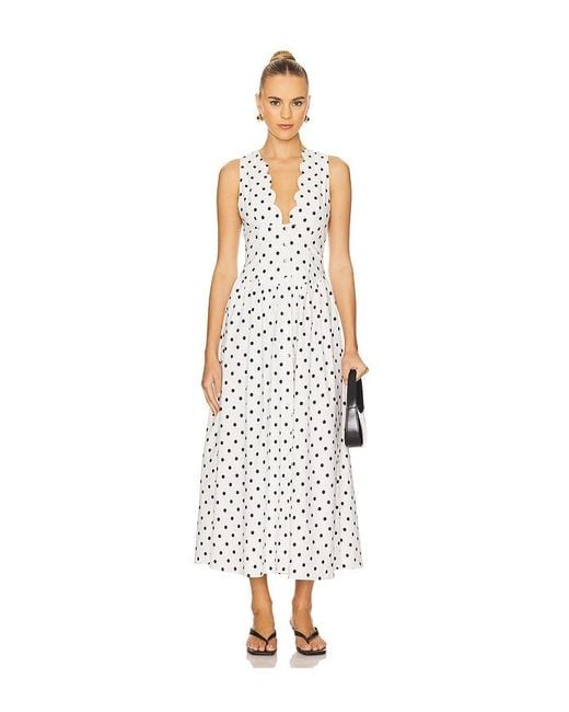 WeWoreWhat White Button Front Scallop Dress
