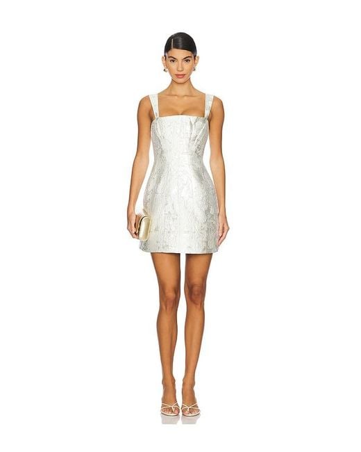 Jonathan Simkhai White Lydia Sleeveless Mini Dress