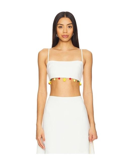 Tyler McGillivary White Mira Bra Top