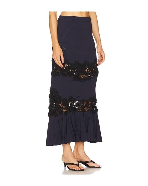 Ulla Johnson Blue Madeline Knit Maxi Skirt