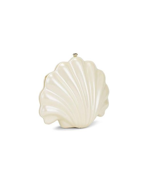 JW PEI White Shell Clutch