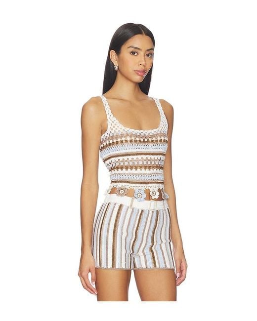 MY BEACHY SIDE White Noa Hand-Crocheted Top