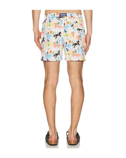 ARRELS Barcelona Multicolor Cowboy X Simmon Said Classic Swim Shorts for men
