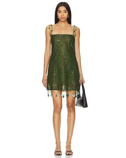 Siedres Green Enta Mini Dress