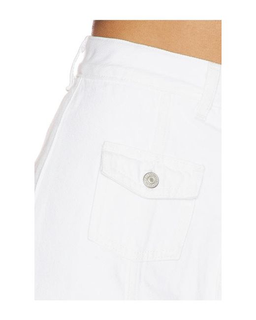 Levi's White Button Front Skort