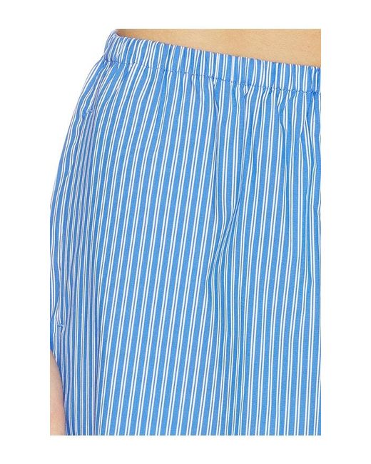 GOOD AMERICAN Blue Poplin Pull On Pants