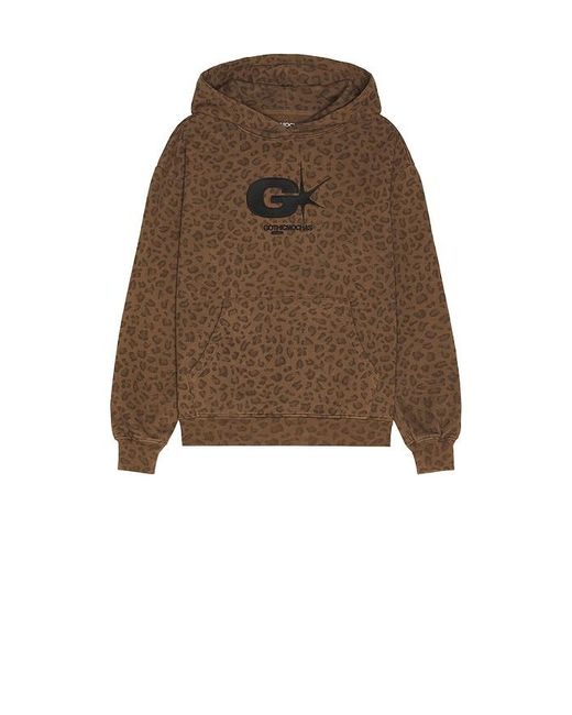 Gothicmochas Brown Explosive Hoodie for men