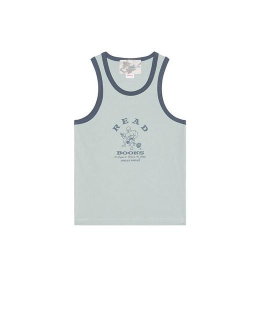JUNGLES Blue Read More Books Tank Top for men