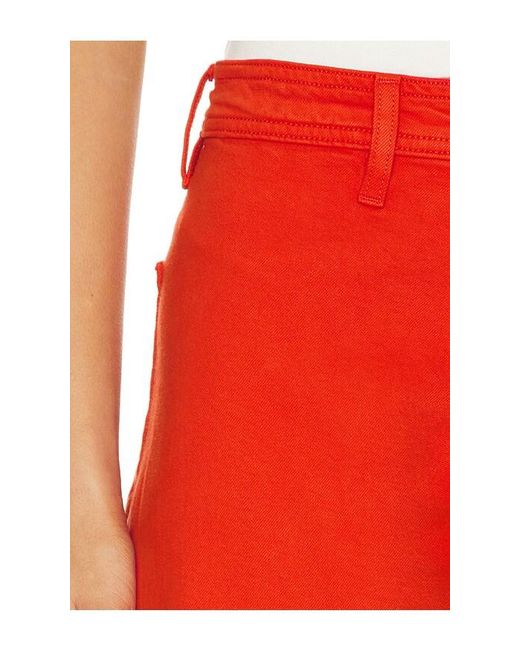 Pistola Red Penny Crop High Rise Wide Leg Jeans