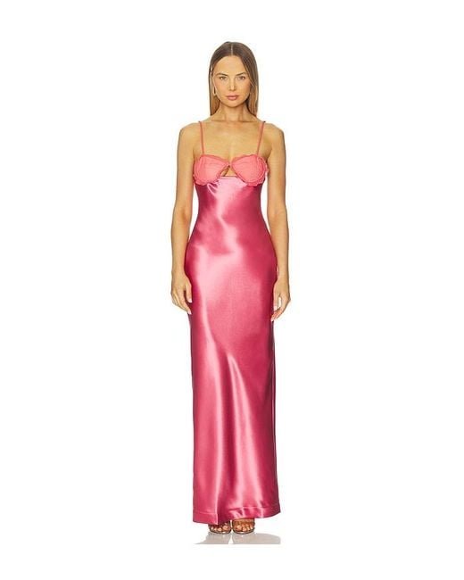 Paris Georgia Red Suki Dress With Cape