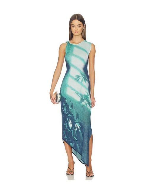 Ph5 Blue Cedar Window Print Tank Dress