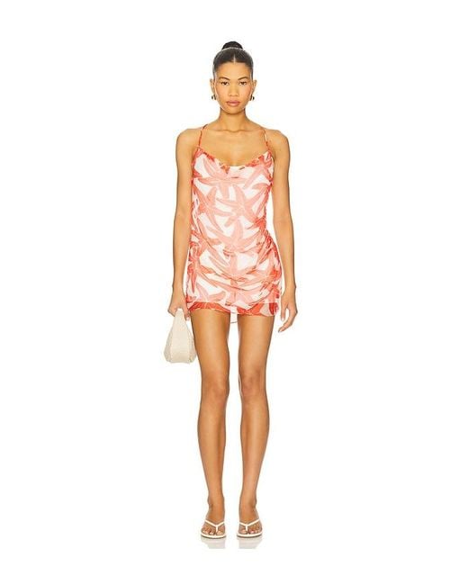 Amanda Uprichard Orange Audria Skort Romper