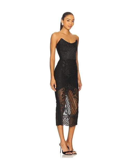 knee length dresses for ladies ZHIVAGO NEMI MIDI DRESS  Bahnuk