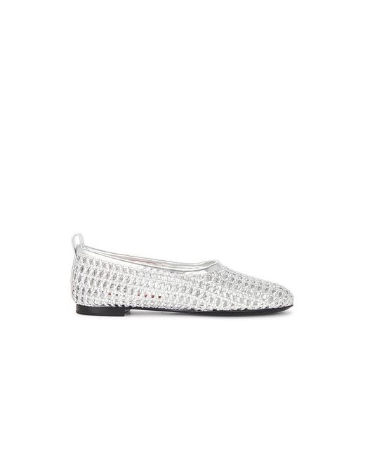 Bailarina Trenzada Riad En Plata. Chrome En Metálico Talla En Simon Miller de color White