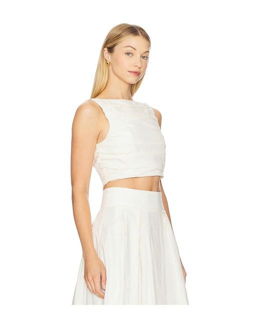 Camila Coelho White Maisy Top