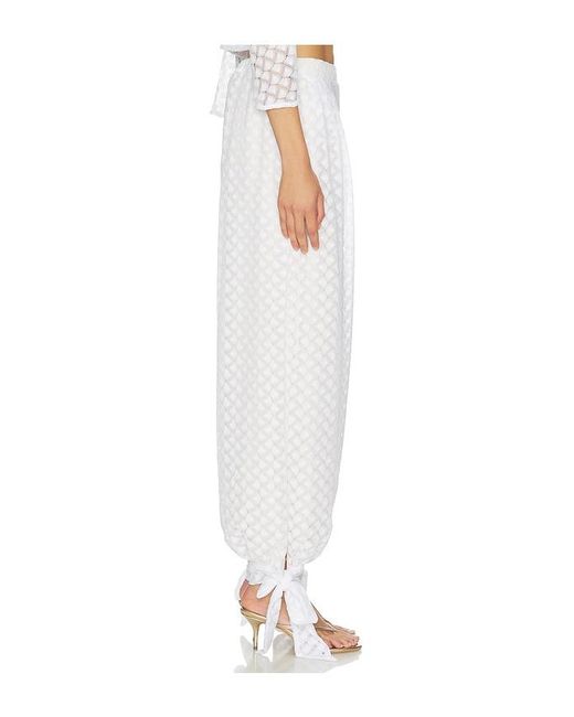 AZULU White Elif Pant