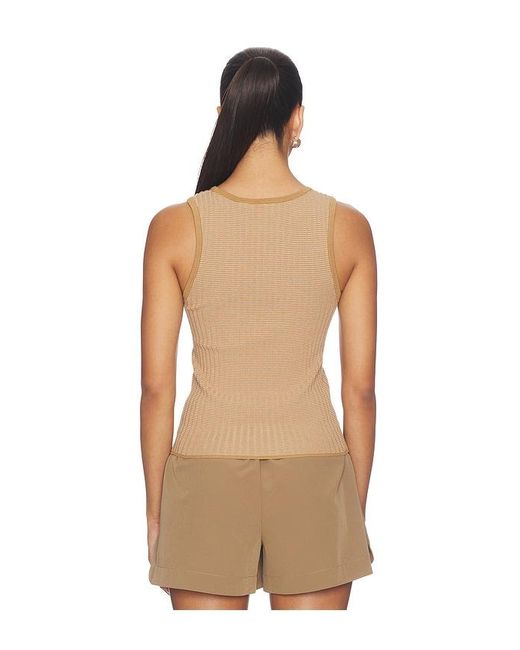 Varley Natural Hanson Rib Knit Tank Top
