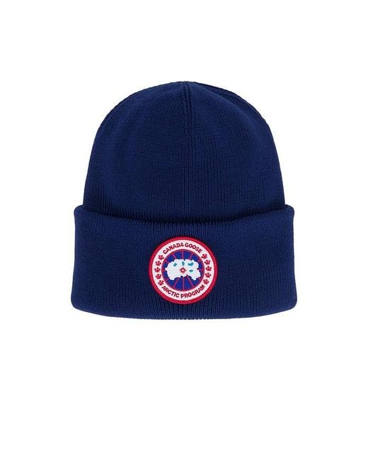 Canada Goose Blue Arctic Toque Beanie for men