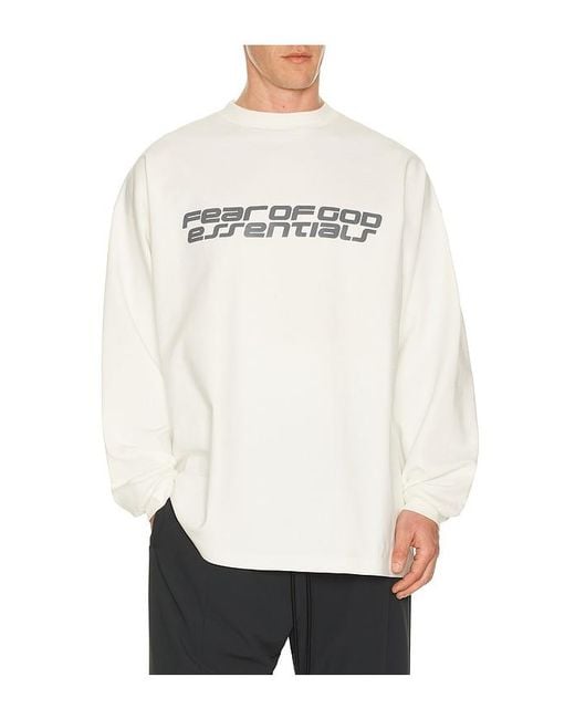 Fear Of God Gray 90's Long Sleeve Tee for men