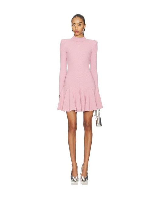 retroféte Pink Sydonie Knit Dress