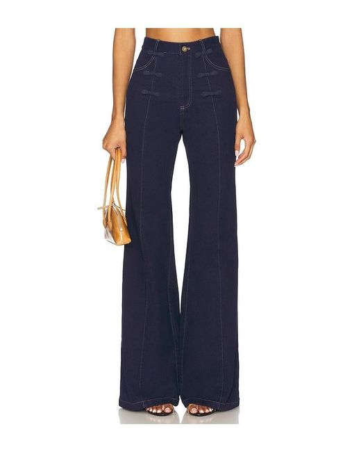 SAU LEE Blue Dylan Denim Pant