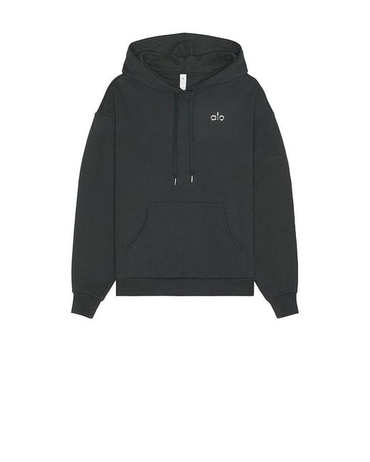 alo 黒　パーカー メンズ Alo Yoga パーカー ブラック | Lyst