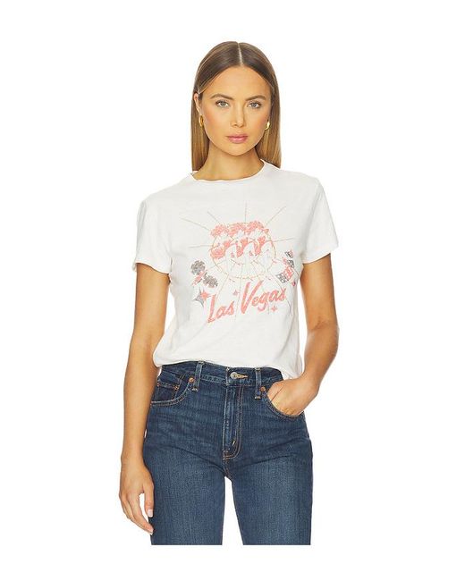 RE/DONE Vegas Classic Tee in Blue | Lyst UK