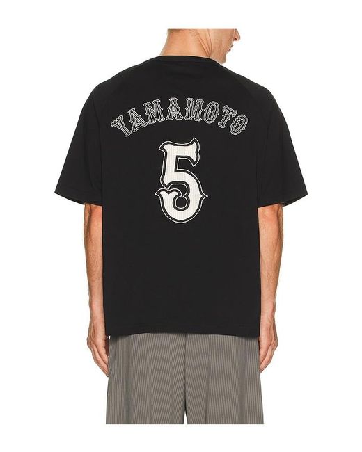 Y-3 Black El5 Gfx Tee for men
