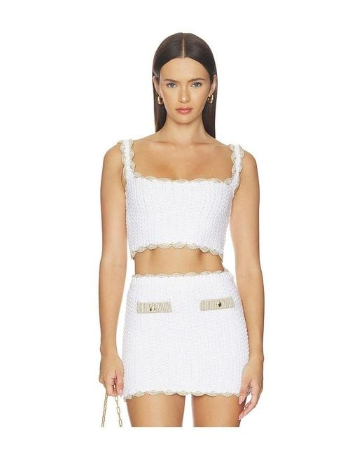retroféte White Mesha Top