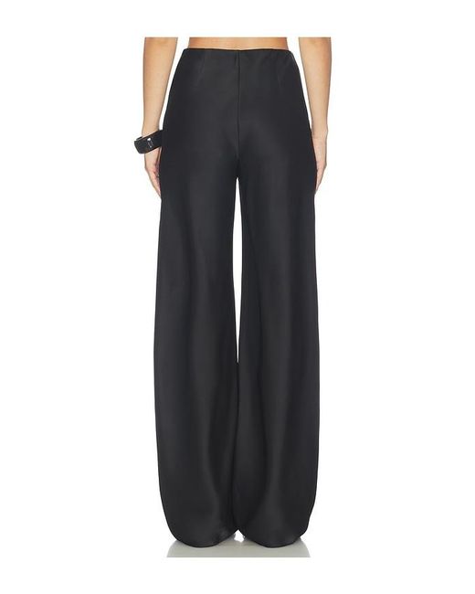 Lovers + Friends Black Olivia Satin Pant