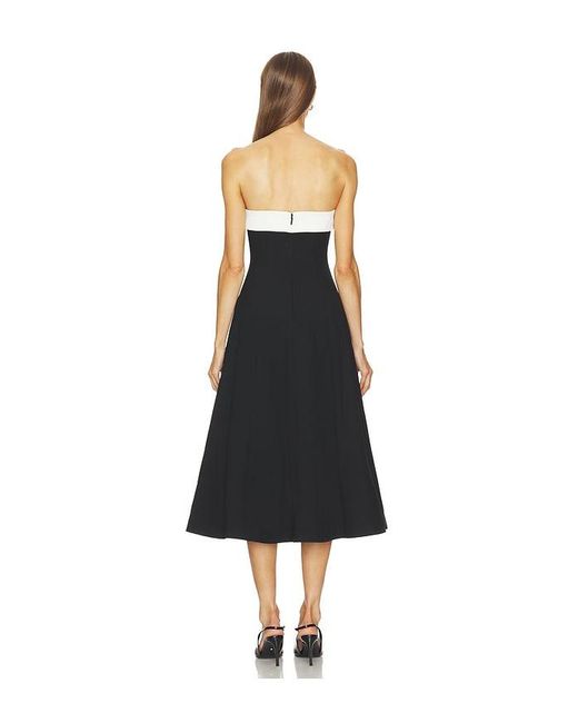 LOBA Black Natalie Midi Dress