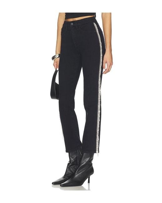 GOOD AMERICAN Black Good Legs Straight Diamond Jeans