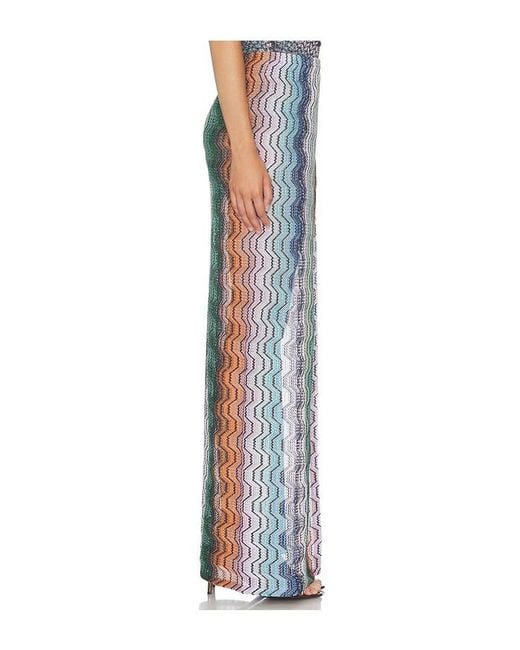Missoni Blue Long Skirt