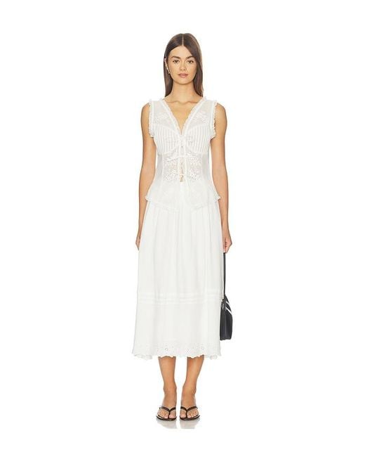 Astr White Shelly Skirt
