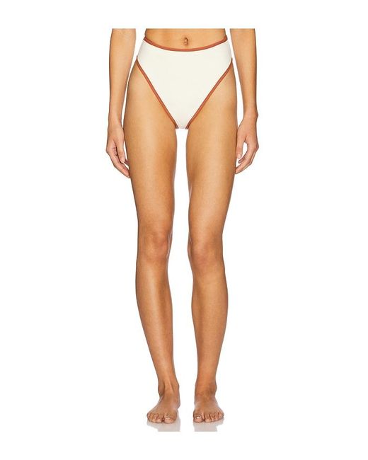 Montce White Binded Paula Bikini Bottom
