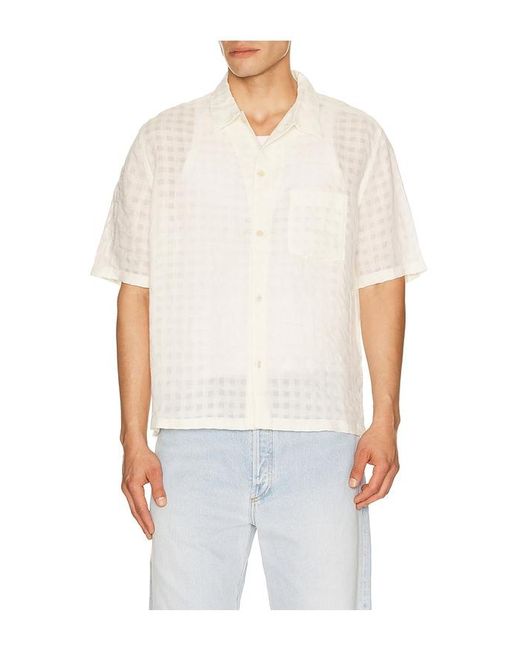 AllSaints White Aubrey Shirt for men