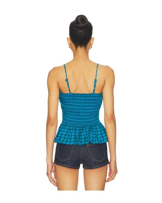 Free People Blue Sundance Tank