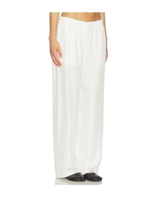 Theory White Flowy Pants