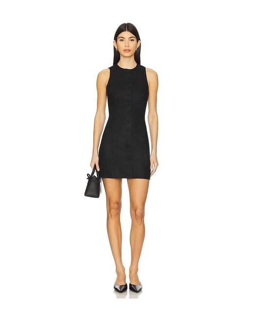 Faithfull The Brand Black Eveline Mini Dress