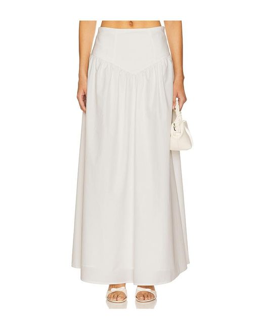 MORE TO COME White Amaya Maxi Skirt