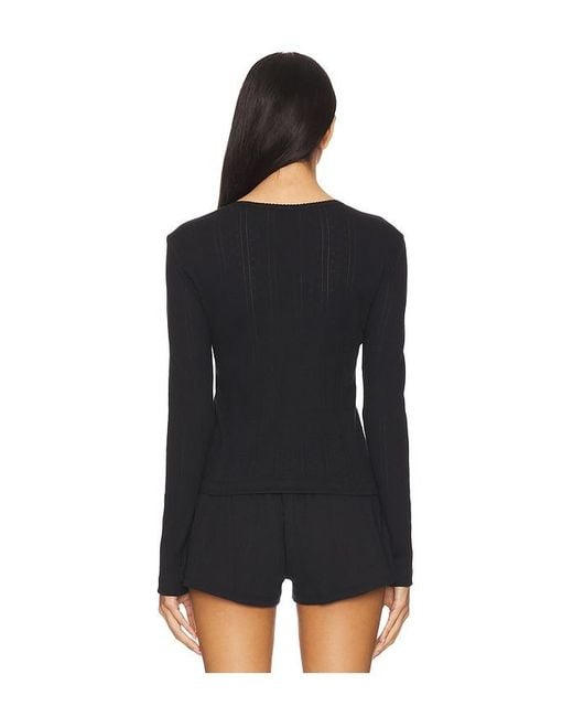 Cou Cou Intimates Black The Cardigan